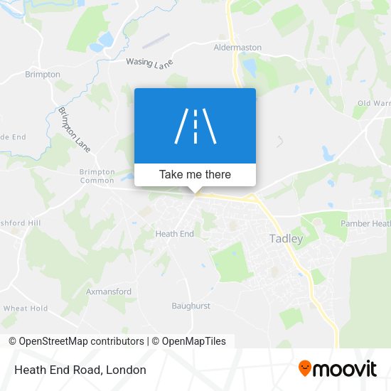 Heath End Road map
