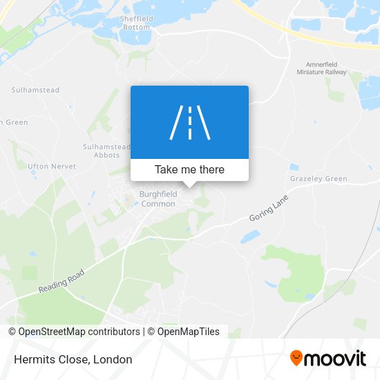 Hermits Close map