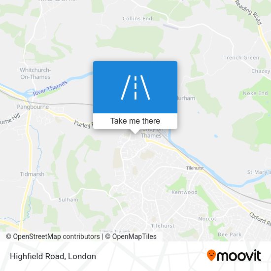 Highfield Road map