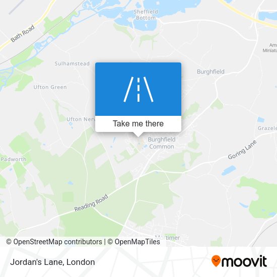 Jordan's Lane map