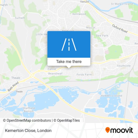 Kemerton Close map