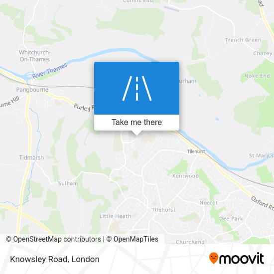Knowsley Road map
