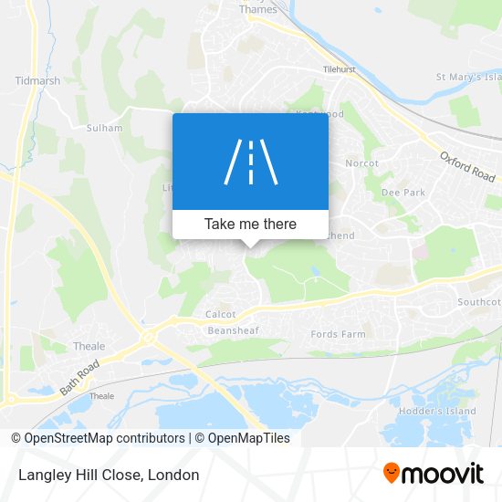 Langley Hill Close map