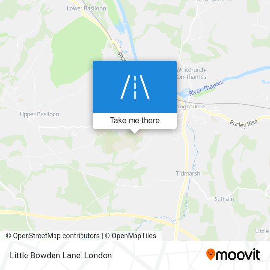 Little Bowden Lane map