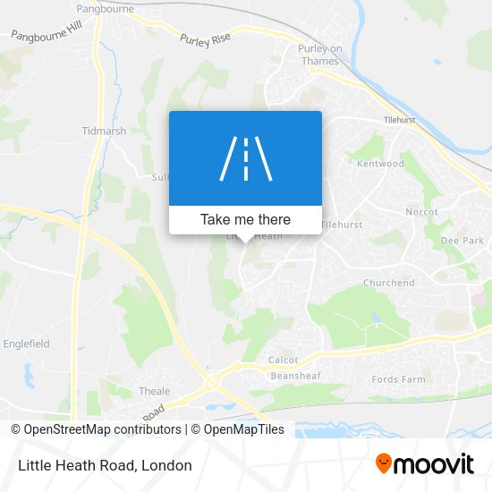 Little Heath Road map