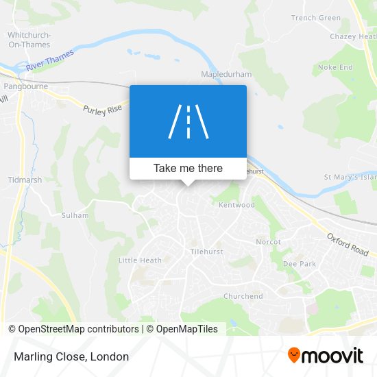 Marling Close map