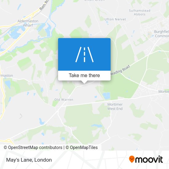 May's Lane map