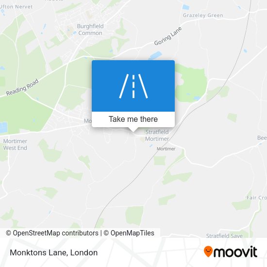 Monktons Lane map