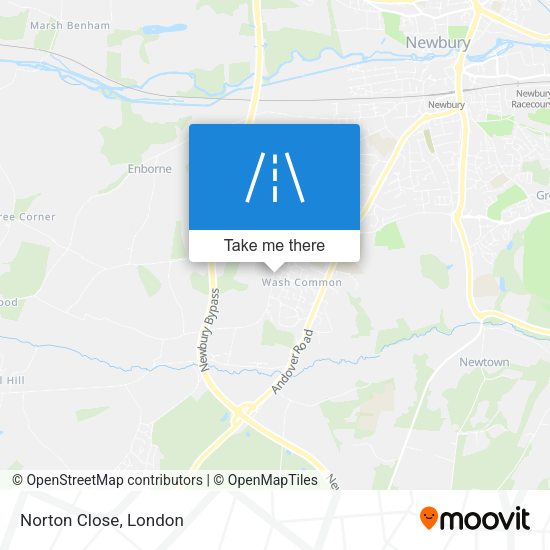 Norton Close map