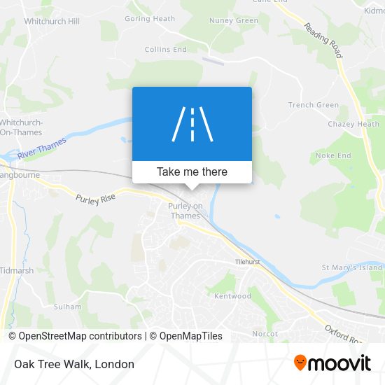 Oak Tree Walk map