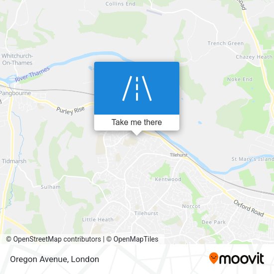 Oregon Avenue map