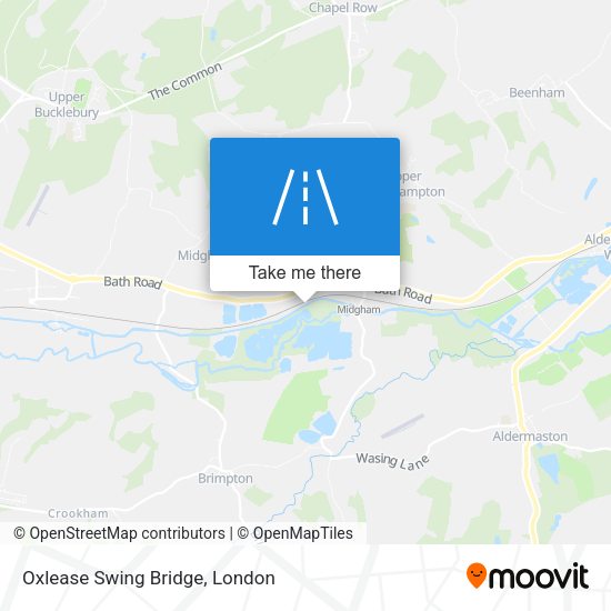 Oxlease Swing Bridge map