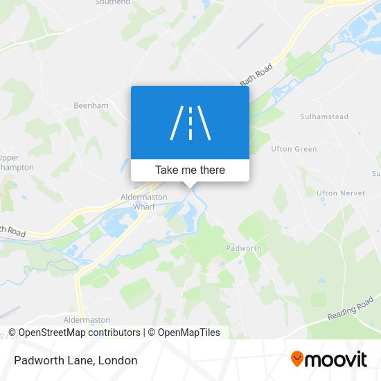 Padworth Lane map