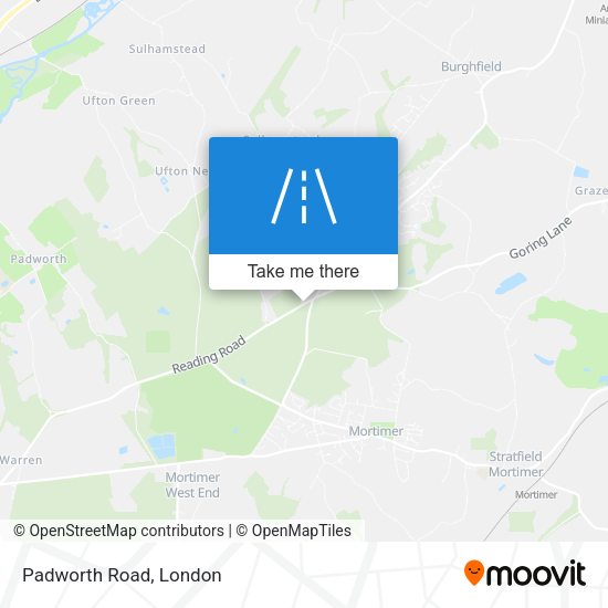 Padworth Road map
