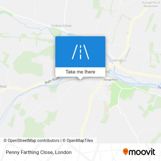Penny Farthing Close map