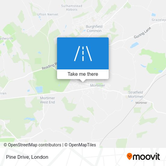 Pine Drive map