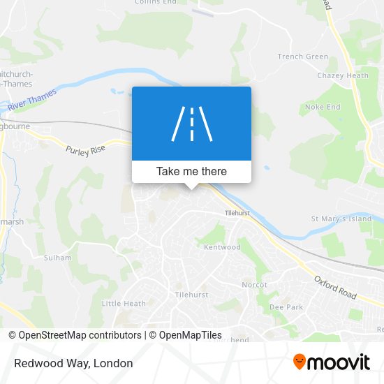 Redwood Way map