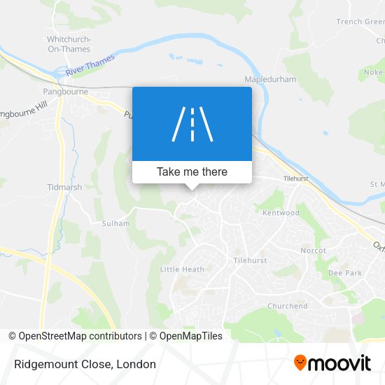 Ridgemount Close map