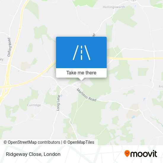 Ridgeway Close map