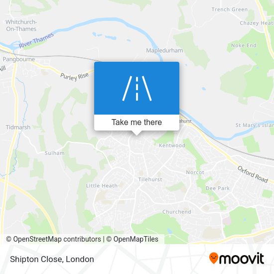 Shipton Close map