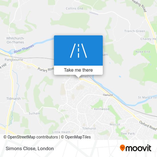 Simons Close map