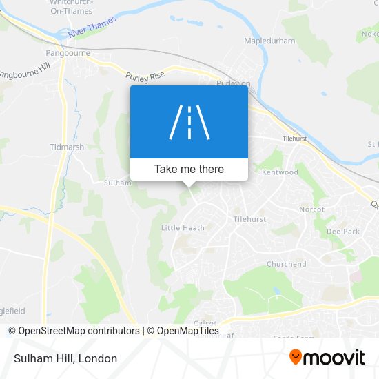 Sulham Hill map