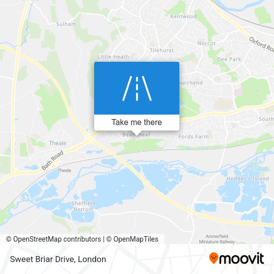 Sweet Briar Drive map