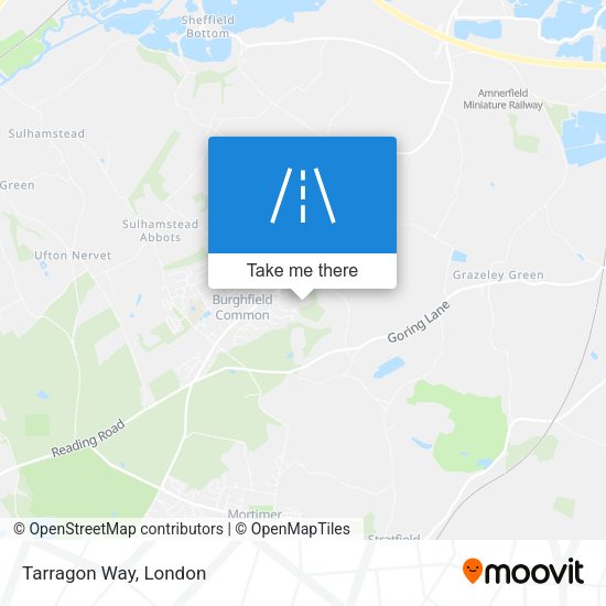 Tarragon Way map