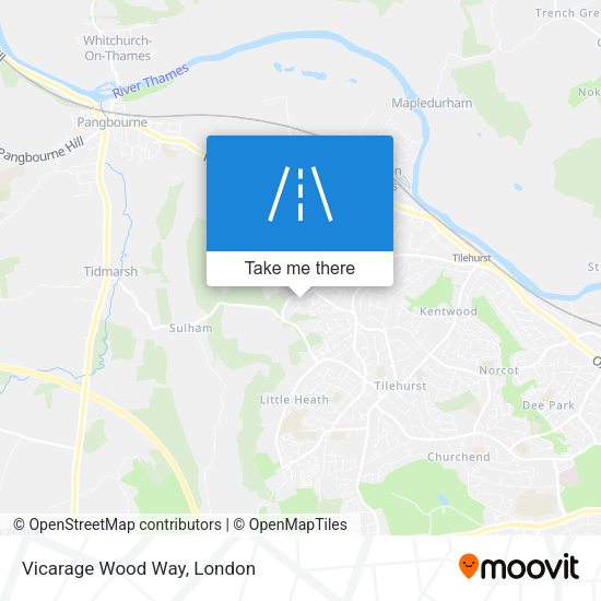 Vicarage Wood Way map