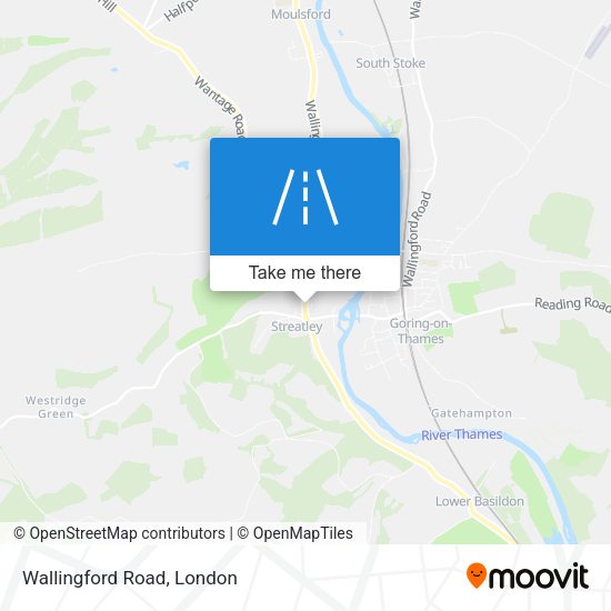 Wallingford Road map