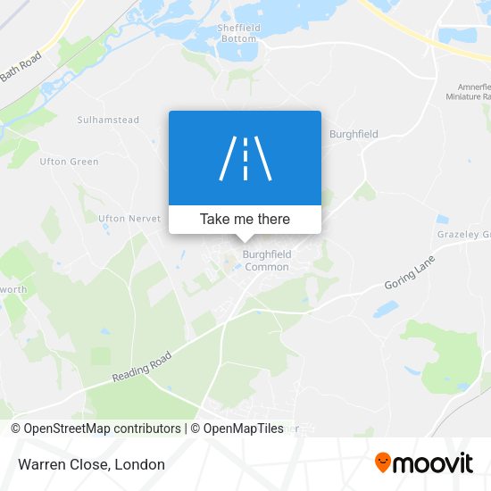 Warren Close map