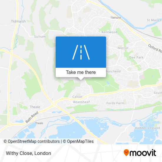 Withy Close map