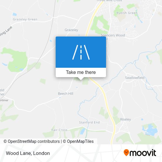 Wood Lane map
