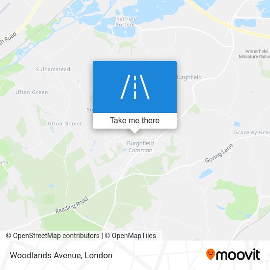Woodlands Avenue map