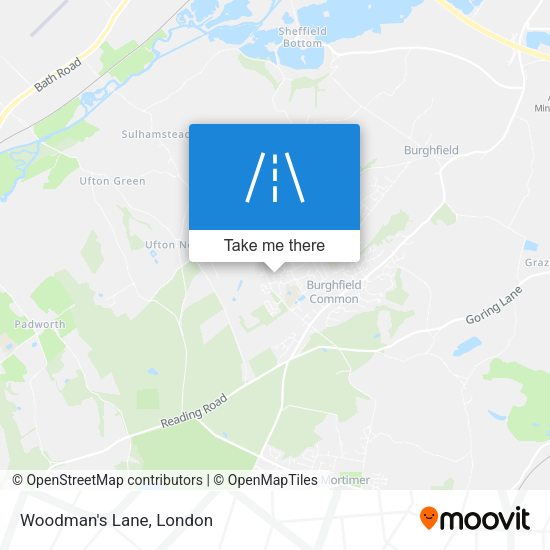 Woodman's Lane map