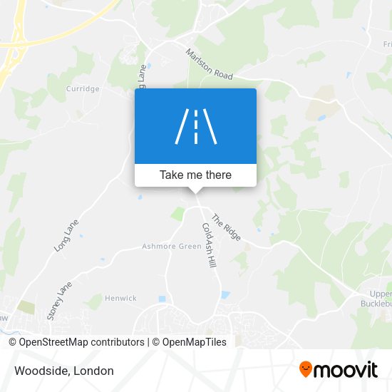 Woodside map