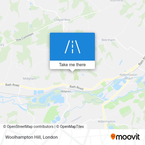 Woolhampton Hill map