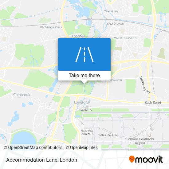 Accommodation Lane map