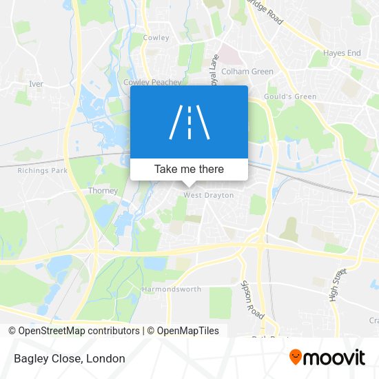 Bagley Close map