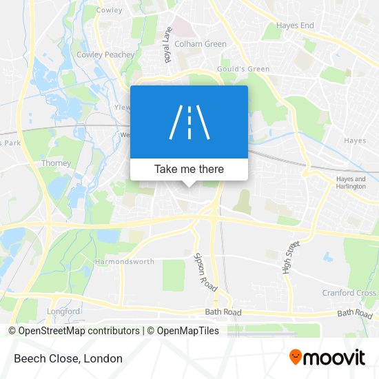 Beech Close map