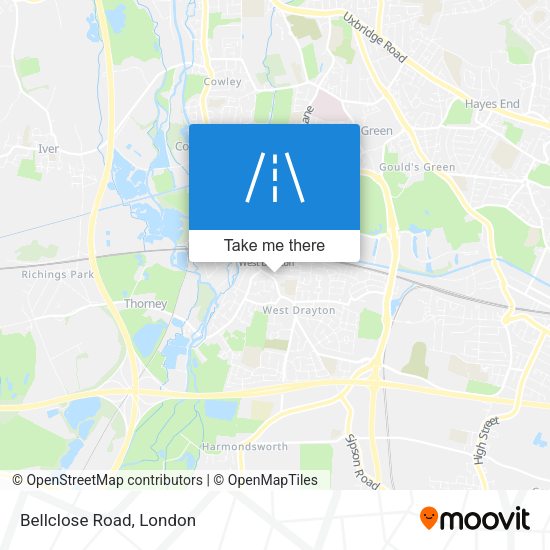 Bellclose Road map