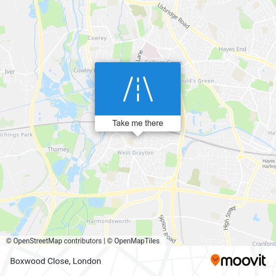Boxwood Close map