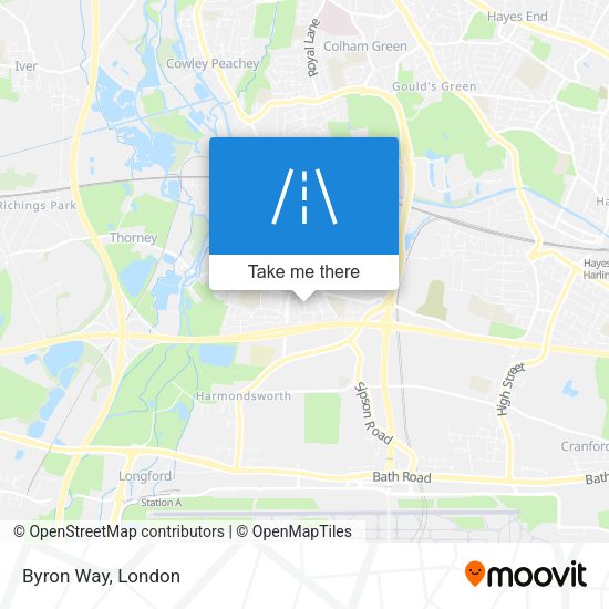 Byron Way map