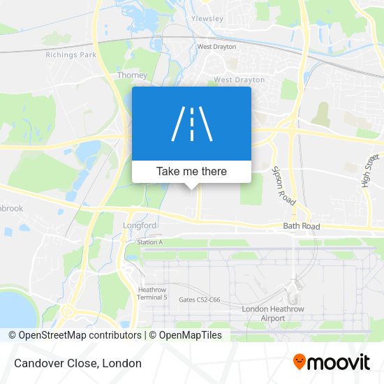 Candover Close map