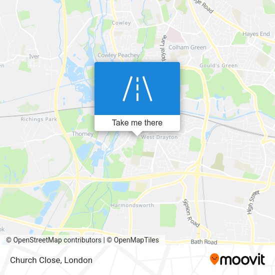 Church Close map