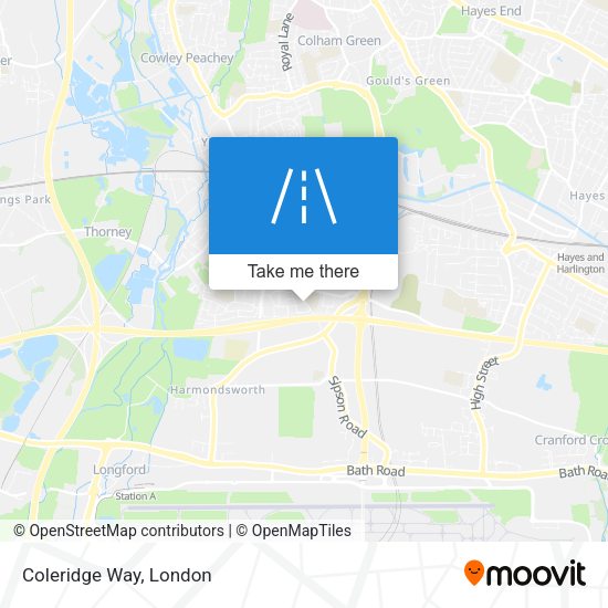 Coleridge Way map