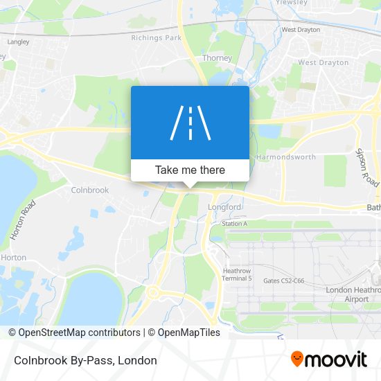 Colnbrook By-Pass map