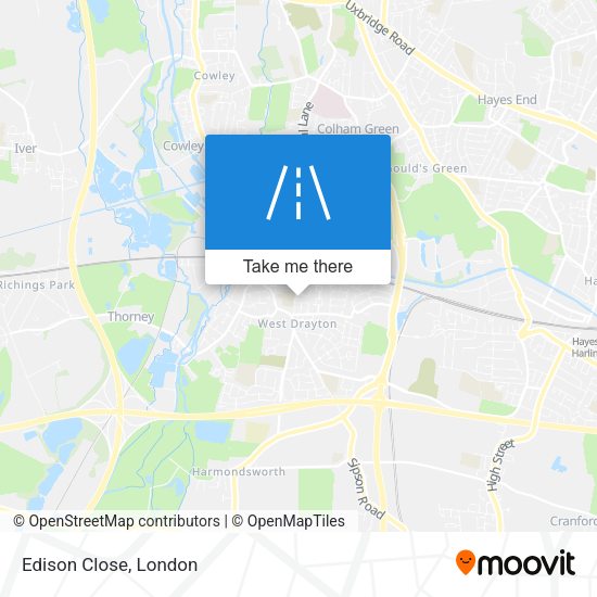 Edison Close map