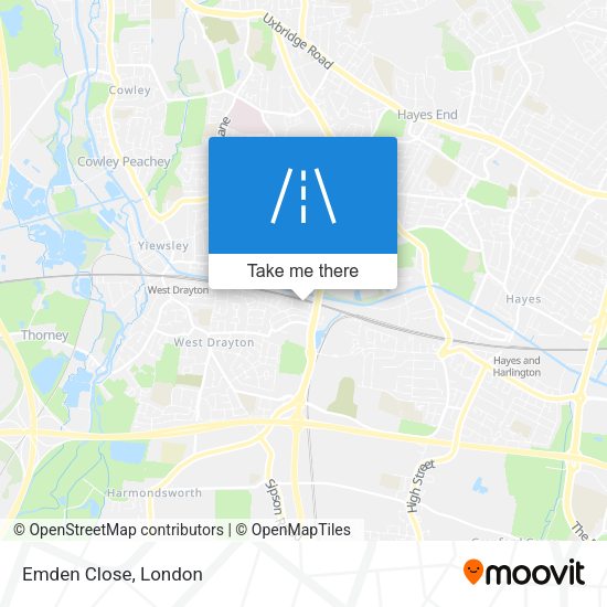 Emden Close map