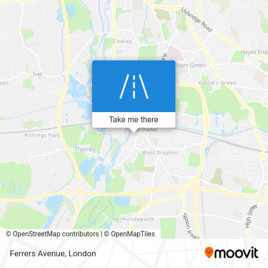 Ferrers Avenue map